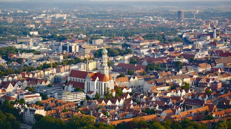 Stadtansicht von Augsburg